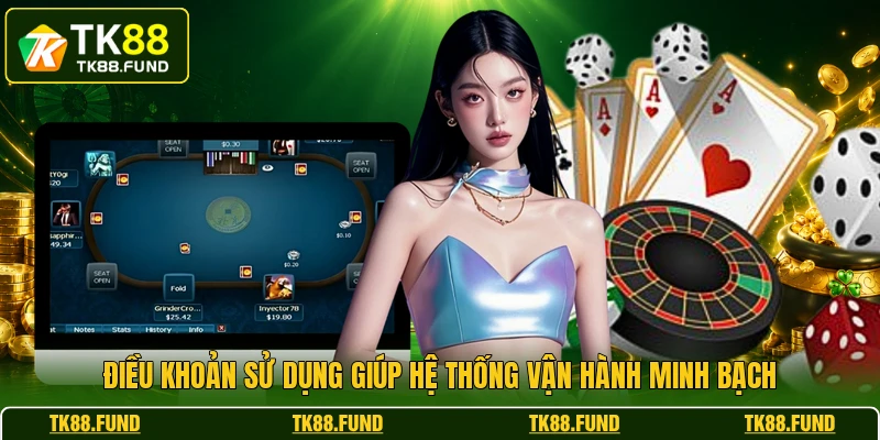 Điều khoản sử dụng giúp hệ thống vận hành minh bạch